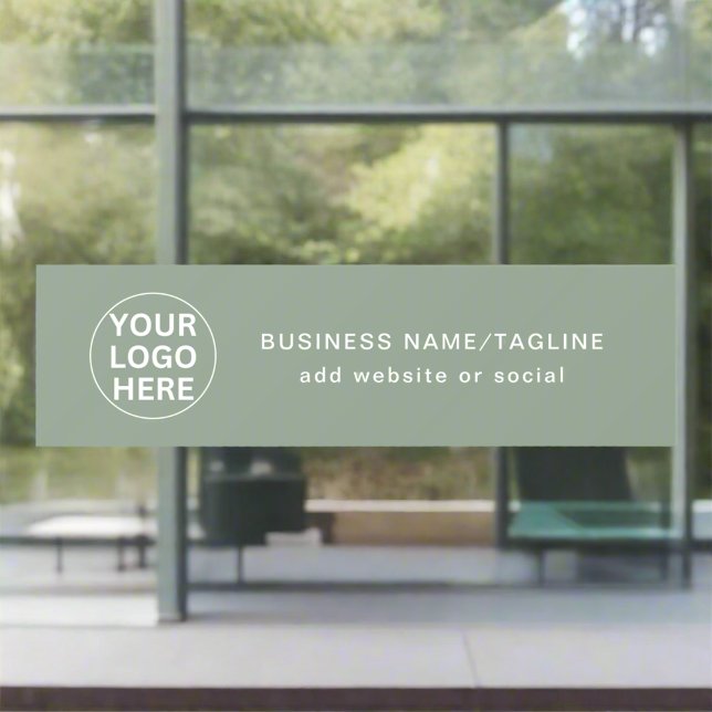 Werbeaktion Berufliches Logo und Text auf der Seit Fensteraufkleber (Von Creator hochgeladen)