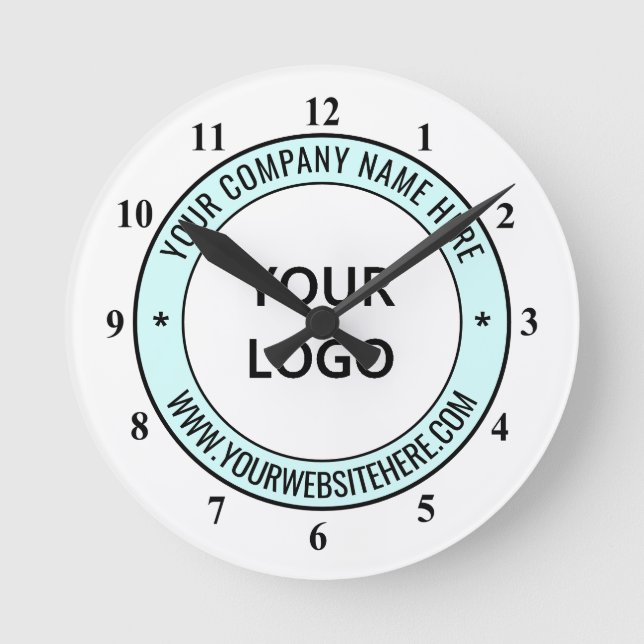 Werbeaktion für benutzerdefiniertes Firmenlogo und Runde Wanduhr (Vorderseite)