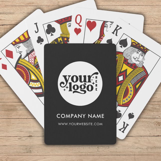 Werbeaktion für das benutzerdefinierte Firmenlogo  Spielkarten (Custom Business Logo Promotional Black Branded Playing Cards)