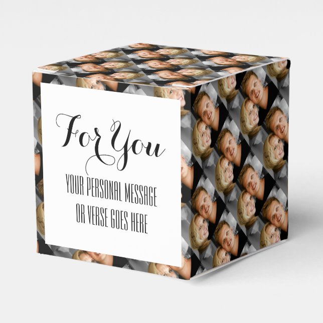 Werbeaktion für das Firmenlogo Marketing CUSTOM Geschenkschachtel (Vorderseite)