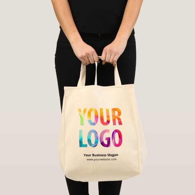 Werbeaktion für das Logo "Custom Company" Tragetasche (Vorderseite (Produkt))
