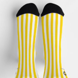 Werbeaktion für das Logo des Unternehmens Gelb/Wei Socken