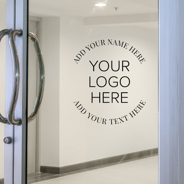 Werbeaktion für das Logo von Unternehmen Fensteraufkleber (Von Creator hochgeladen)