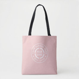 Werbeaktion für Dusty-rosa-Logo Tasche