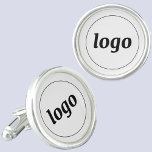 Werbeaktion für einfaches Logo Manschetten Knöpfe<br><div class="desc">Fügen Sie Ihr eigenes Logo zu diesem Design hinzu,  das in eine Kreisform geklickt wird. Minimalistisch und beruflich. Ideal für Mitarbeiter und Mitarbeiter Uniform oder als Werbemittel für Ihre Kunden und Kunden.</div>