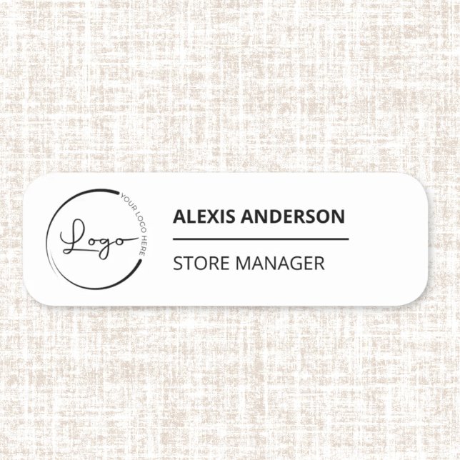 Werbeaktion für Firmenkundenspezifische Logos Namensschild (Von Creator hochgeladen)