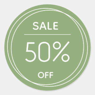 Werbeaktion für Grünladen Runder Aufkleber