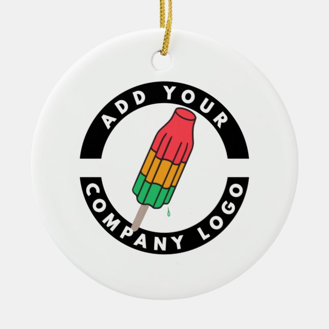 Werbeaktion für Ihre benutzerdefinierten Logos hin Keramik Ornament (Vorne)