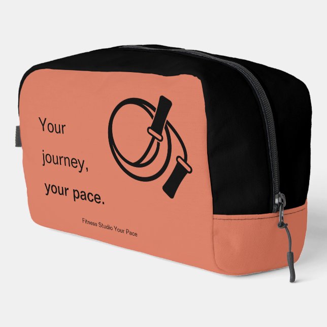 Werbeaktion für Ihre Reise Ihr Pace - Orange Black Waschbeutel (Rechte Ecke)