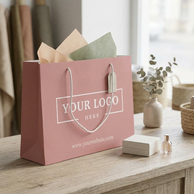 Werbeaktion für kundenspezifische Firmenlogo Große Geschenktüte (Von Creator hochgeladen)