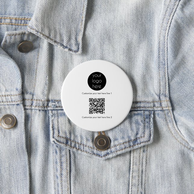 Werbeaktion für kundenspezifische Firmenlogos Button (Beispiel)