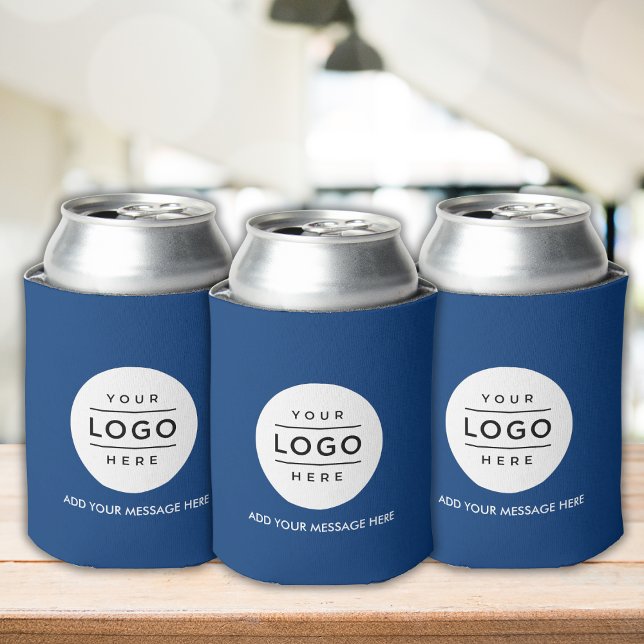 Werbeaktion für kundenspezifische Firmenlogos Dosenkühler (Custom Business Logo Promotional Can Cooler in navy blue)