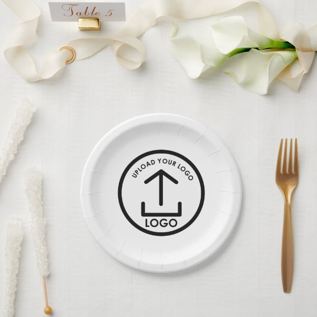 Werbeaktion für kundenspezifische Firmenlogos Pappteller (Hochzeit)