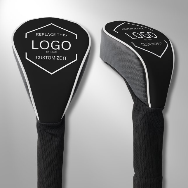 Werbeaktion für Logos mit schwarzem Hintergrund Golf Headcover (Von Creator hochgeladen)