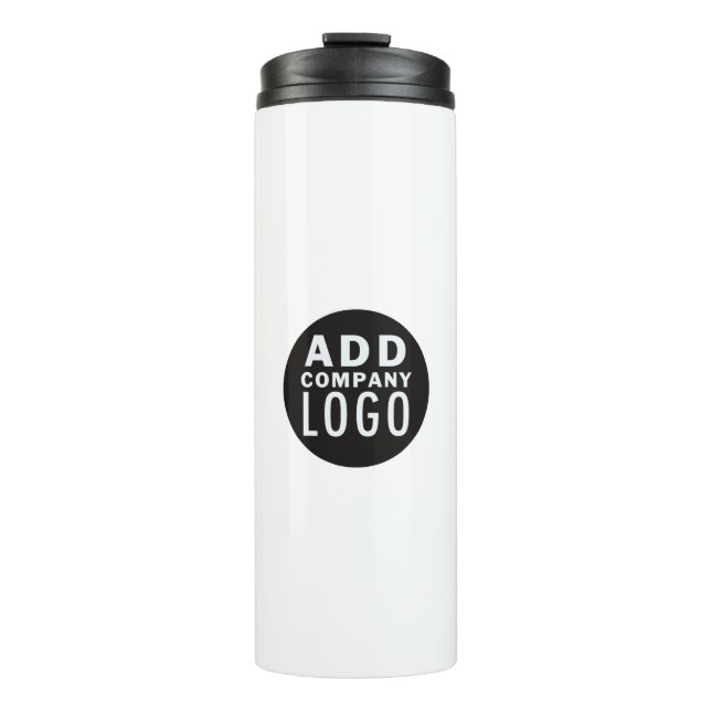 Werbeaktion für Minimalistische Firmenlogos Thermosbecher (Vorderseite)