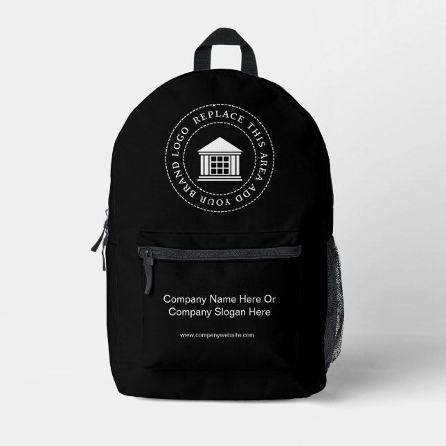 Werbeaktion für Minimalistisches, einfaches Firmen Bedruckter Rucksack (Vorderseite)