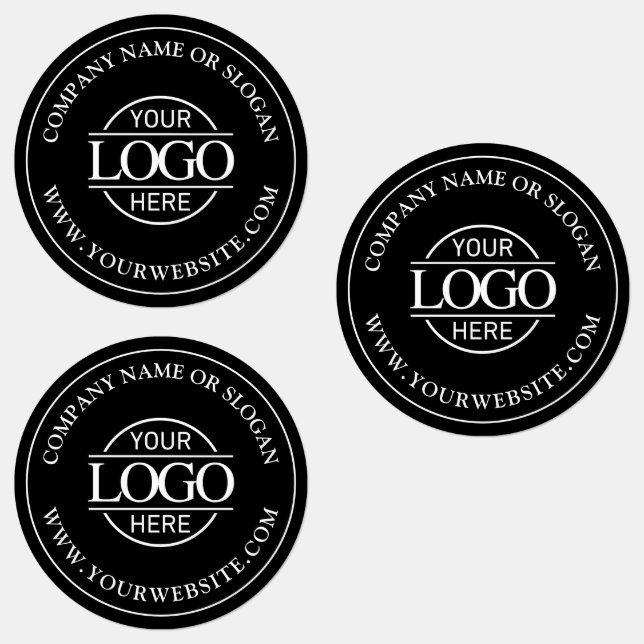 Werbeaktion für moderne Black Business-Logos Etiketten (Gruppe)