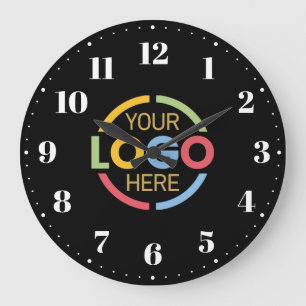 Werbeaktion für moderne Firmenlogo Große Wanduhr