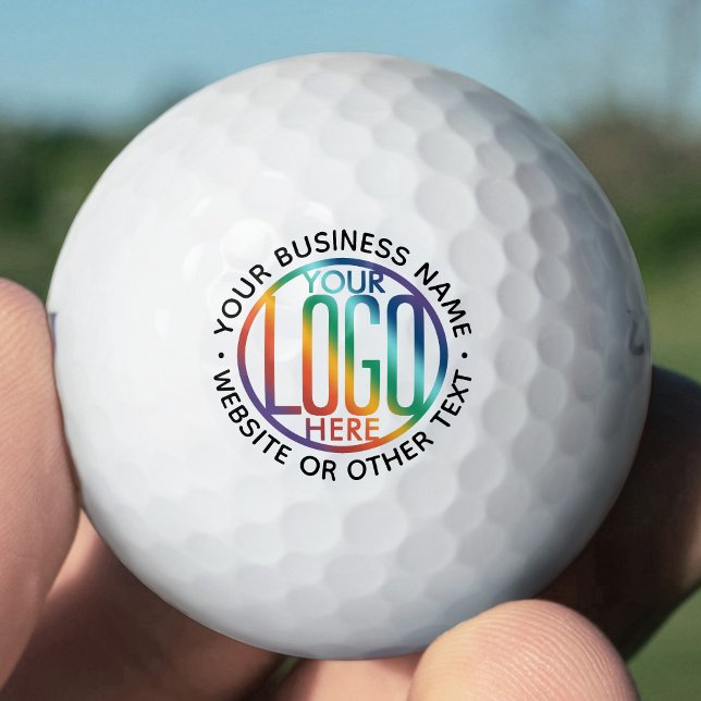 Werbeaktion für moderne Unternehmen mit Firmenlogo Golfball (Von Creator hochgeladen)