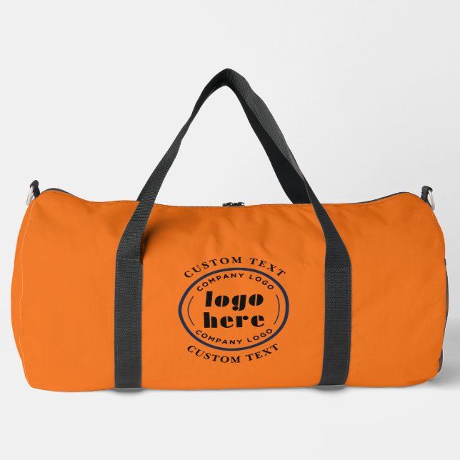 Werbeaktion für Pumpkin Orange Firmenlogo Duffle Bag (Vorderseite)