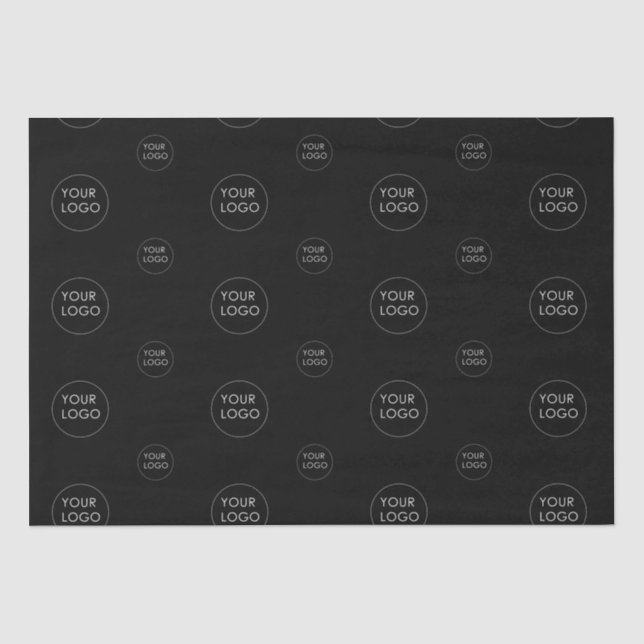 Werbeaktion für Schwarze Logo Seidenpapier (Vorderseite)