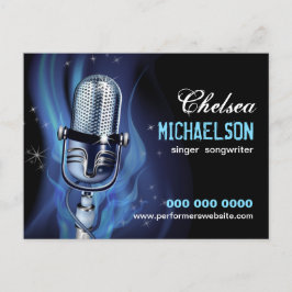 Werbeaktion für Smoky Microphone Postkarte