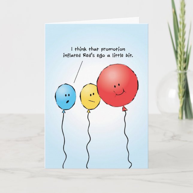 Werbeaktion Herzlichen Glückwunsch, Ballon-Grußkar Karte (Vorderseite)