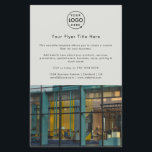 Werbeaktion | Modernes Graues Foto-Logo Flyer<br><div class="desc">Eine einfach in Silber graue Business Flyer Vorlage in modernem minimalistischem Stil, die leicht mit Ihrem Firmenlogo, einem Foto, Kontaktdetails und individuellem Flyer aktualisiert werden kann. Die perfekte Lösung für jedes Unternehmen, um Details zu Ihren Produkten, Dienstleistungen, Werbeaktionen Eventpreise und vieles mehr zu enthalten! Wenn Sie Hilfe bei der Personalisierung...</div>