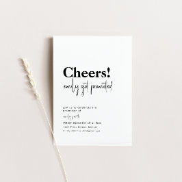 Werbeaktion New Job Party einladen Einladung