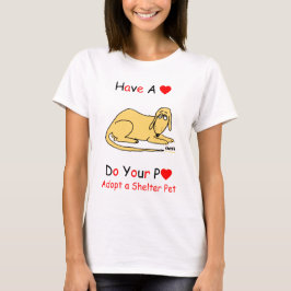 Werbeaktion zur Rettung von Hunden in der Unterkun T-Shirt