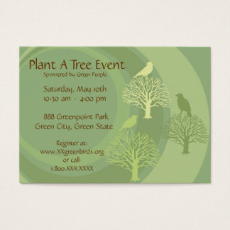 Werbeaktionen für Veranstaltungen "Go Green"