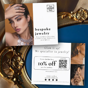 Werbeangebot für den ersten Besuch Schmuck Flyer