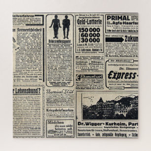 Werbeanzeigen für antike deutsche Zeitungen 1917