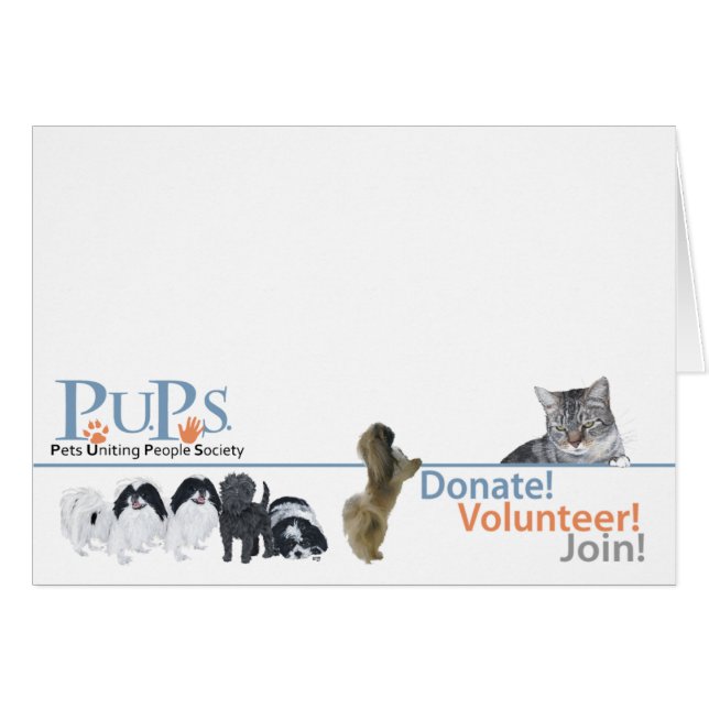 Werbeartikel für PUPs-Logos (Vorderseite (Horizontal))