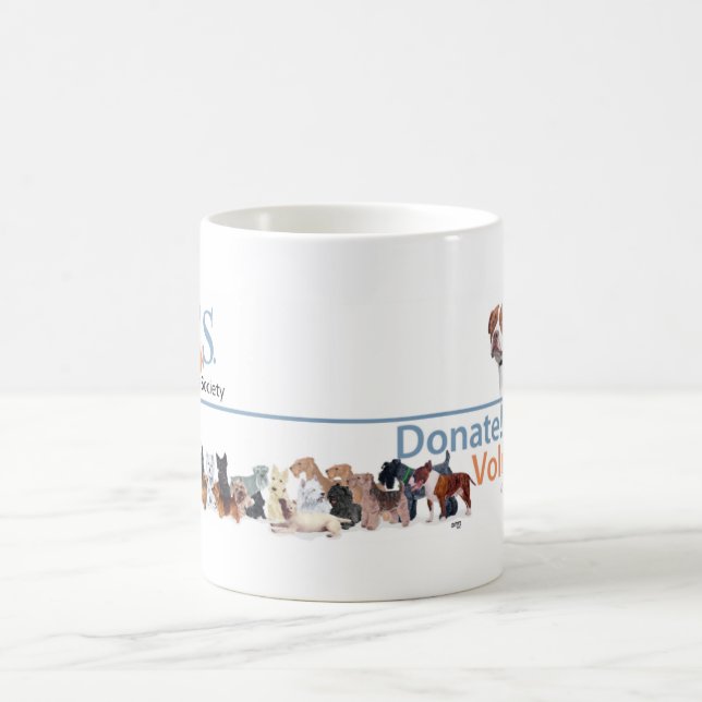 Werbeartikel für PUPs-Logos Kaffeetasse (Mittel)