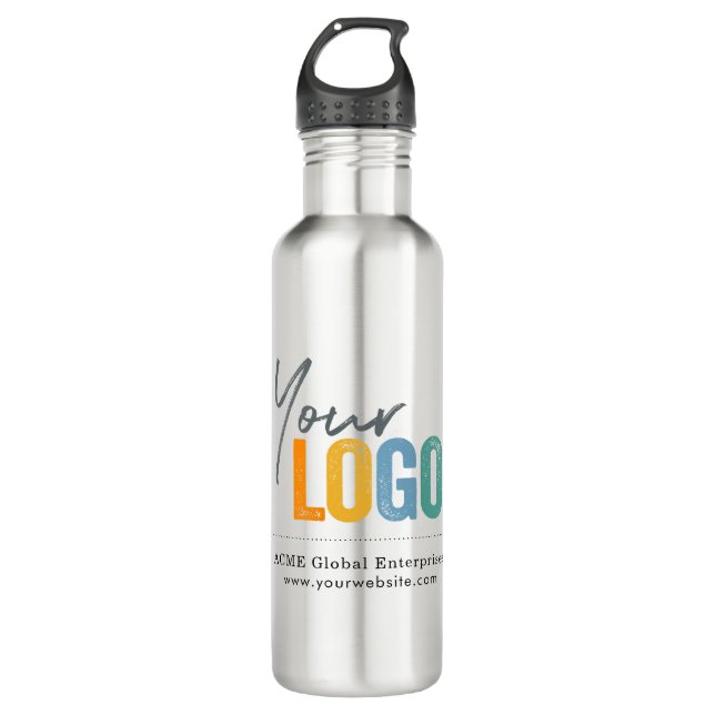Werbeartikel Mindestens kein Logo hinzufügen Edelstahlflasche (Vorderseite)