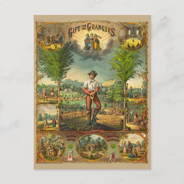 Werbeausdruck für Grange-Mitglieder Postkarte (Vorderseite)