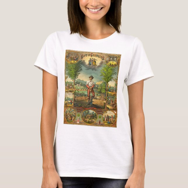 Werbeausdruck für Grange-Mitglieder T-Shirt (Vorderseite)