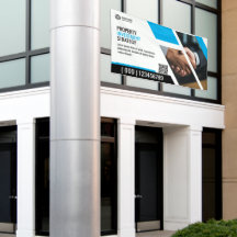 Werbebanner Blue Template
