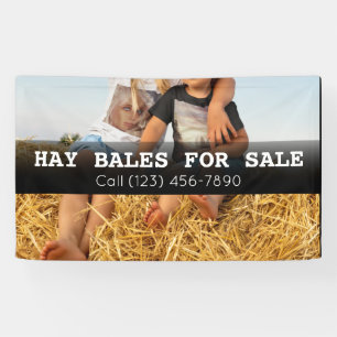 Werbebanner für Hay Bales für den Verkauf landwirt Banner