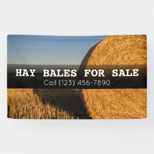 Werbebanner für Hay Bales für den Verkauf landwirt Banner