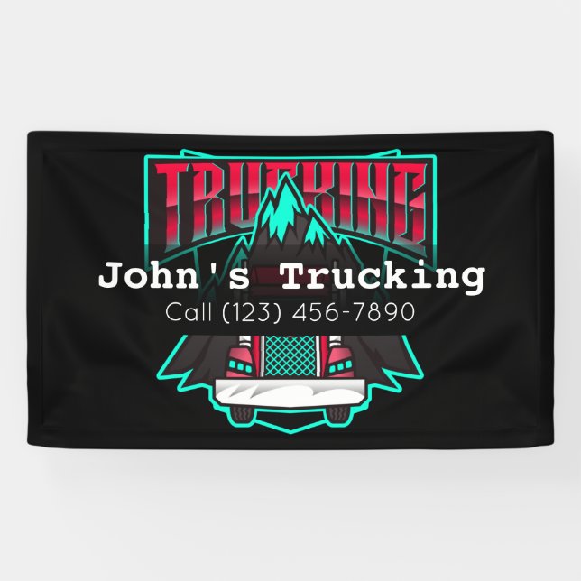 Werbebanner für Trucking Company Banner (Horizontal)