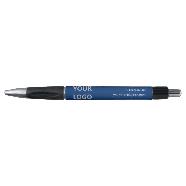 Werbebüro-Firmenlogo und Text-Pen Kugelschreiber (Vorderseite)