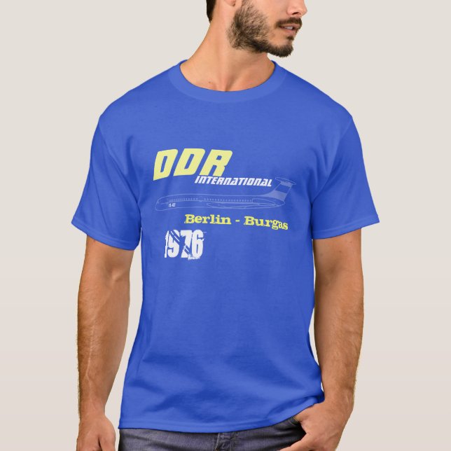 Werbedesign Interflug DDR T-Shirt (Vorderseite)