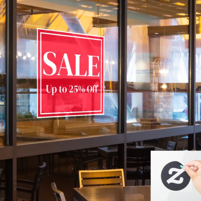 Werbefenstersigne für Unternehmen - Benutzerdefini Fensteraufkleber (Restaurantfenster)
