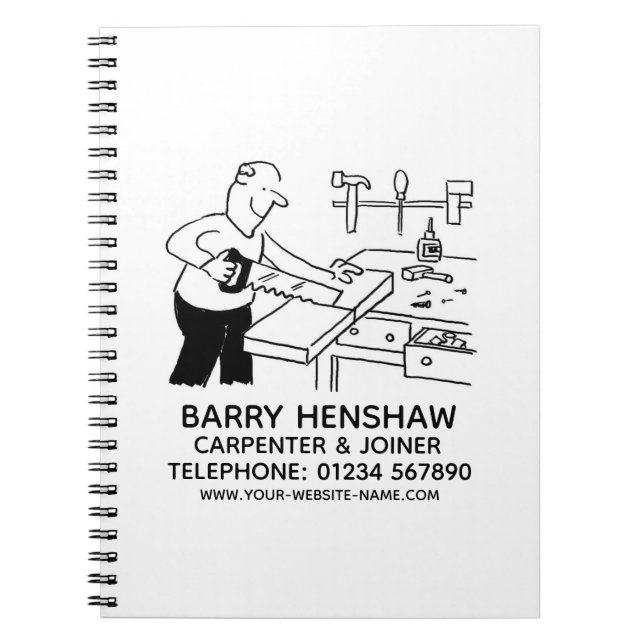 Werbefilm für Carpenter & Joiner Notizblock (Vorderseite)