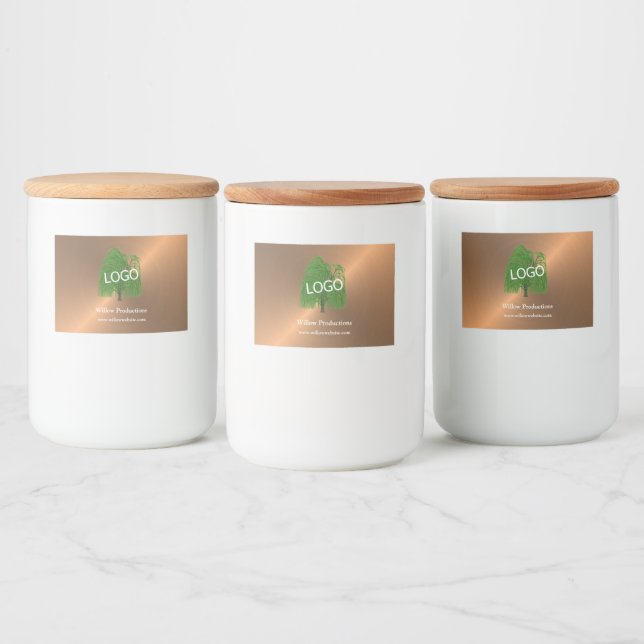 Werbefirma für Firmenlogo Lebensmitteletikett (Flaschen)