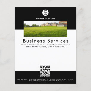 Werbeflyer Dienstleistung Rasenpflege Mähen Flyer
