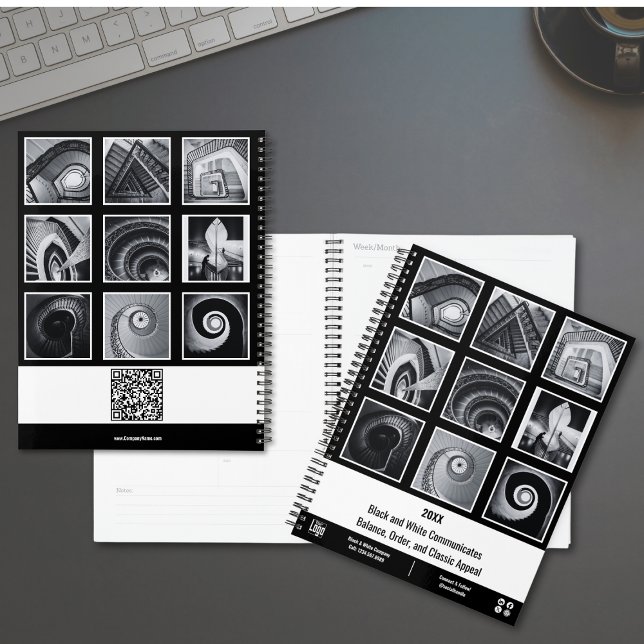 Werbefoto Collage Small Business Planner Planer (Promotional Photo Collage Small Business Planner, 18 Images, QR code)