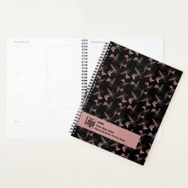 Werbefresser-Werkzeuge Muster Schwarz Pink Planer
